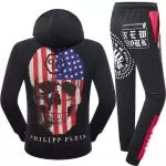 sport survetement philipp plein pattern skull usa flag